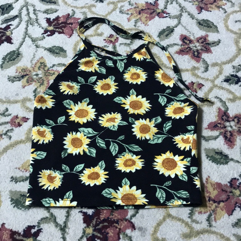 Sunflower halter top